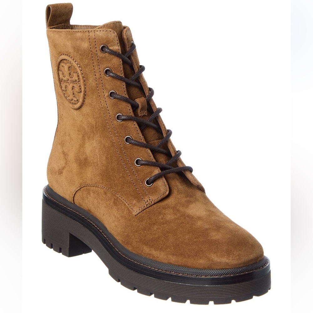 NWT Tory Burch Miller Lug Sole Suede Booties Size 10